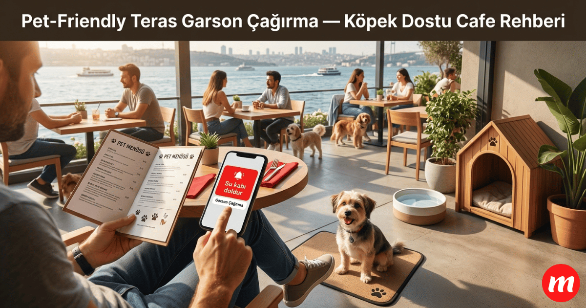 Pet-Friendly Teras Dijital Menü: Köpek Kulübesi, Su Kabı ve Pet Menü ile Garson Çağırma Rehberi