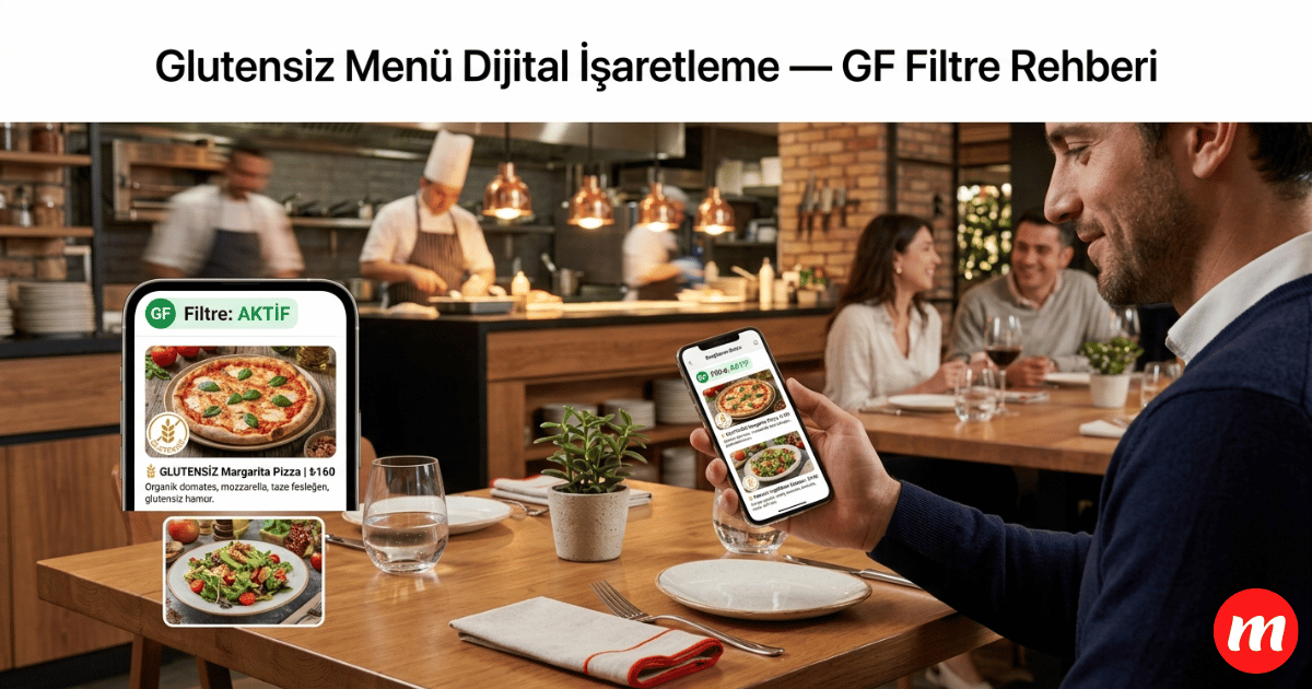 Glutensiz Menü Dijital İşaretleme Rehberi: Çölyak, GF Filtre ve Restoran Güven Stratejisi