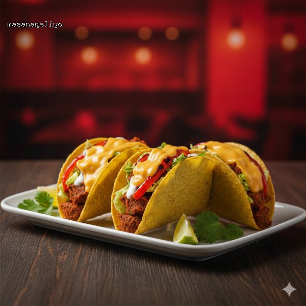 Cheddarlı Çiğköfte Taco (3 Adet)