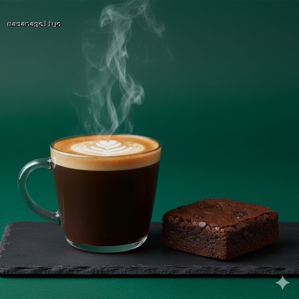 Flat White + Brownie