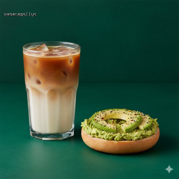 Iced Latte + Avokadolu Bagel