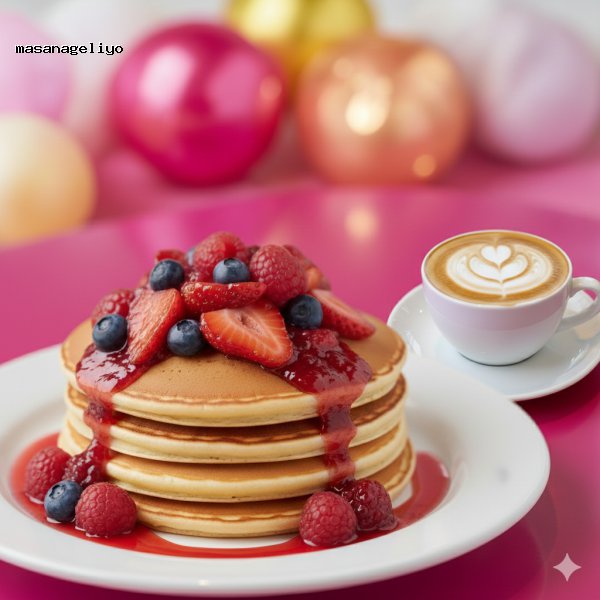 Pancake Orman Meyveli + Cappuccino