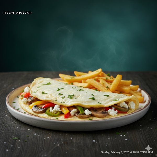 Beyaz Peynirli Omlet